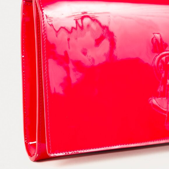 Saint Laurent Belle de Jour Clutch Pink Patent Leather Clutch - Picture 7 of 10